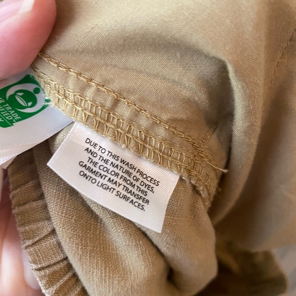 Re-Imagined by J Crew tan khaki drawstring crop pants. L petite LP - Picture 7 of 8